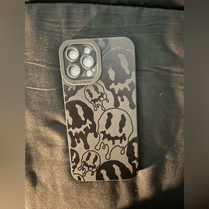 Black Melted Smiles IPhone 12 Pro Max Cover